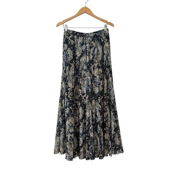 Club Monaco Palazzo Pants Jessyn Women Sz 4  Wide Leg Flowy Printed - Picture 2 of 13